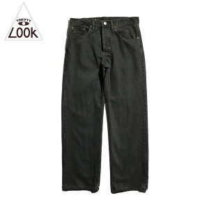 THRIFTY LOOK / BLACK LEVIS 501 GOOD LENGTH PANTS GARMENT DYE ����߃u���b�N�f�j�� TL24S01200�EBLACK