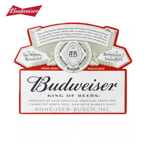 BUDWEISER/�o�h���C�U�[ EMBOSSED METAL SIGN BUDWEISER LABEL /���^���T�C���v���[�g