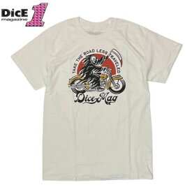 DICE MAGAZINE/ダイスマガジン TAKE THE ROAD LESS TRAVELED TEE/Tシャツ・WHITE
