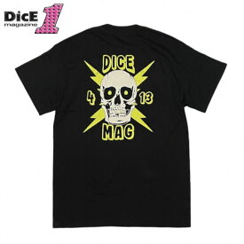 DICE MAGAZINE /ダイスマガジン SKULL POCKET TEE / Tシャツ・BLACK