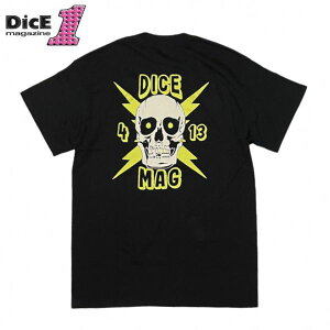 �y�Z�[��30%OFF�zDICE MAGAZINE /�_�C�X�}�K�W�� SKULL POCKET TEE / T�V���c�EBLACK