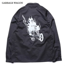 GARBAGE WAGON/ガベージワゴン REAPER TRIKE COVERALL JKT/カバーオールジャケット・BLACK