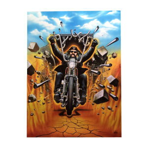 DAVID MANN MOTORCYCLE POSTER/�f�C�r�b�g�}���E�|�X�^�[ �uRIDE FREE�v