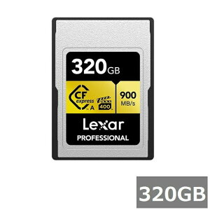 Lexar Professional CFexpress�J�[�h 320GB LCAGOLD320G-RNENG GOLD�V���[�Y TypeA�J�[�h