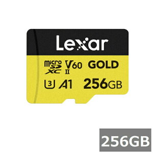 �y�}���\���Z�[���� P5�{!�z Lexar �}�C�N��SD 256GB MicroSDXC LMSGOLD256G-BNNNG Professional GOLD