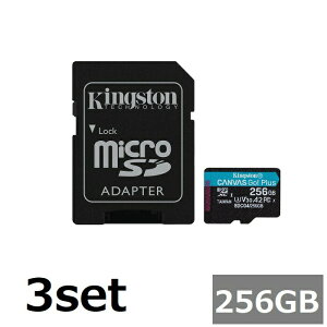 �y�}���\���Z�[���� P5�{!�z (3�Z�b�g) �L���O�X�g�� �}�C�N��SD MicroSDXC SDCG4 256GB Canvas Go! Plus microSD
