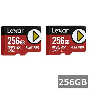 (2�Z�b�g) Lexar �}�C�N��SD Express�J�[�h 256GB LMSXPS0256G-BNNNG PLAY PRO
