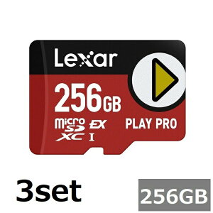 (3�Z�b�g) Lexar �}�C�N��SD Express�J�[�h 256GB LMSXPS0256G-BNNNG PLAY PRO