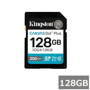 �L���O�X�g�� SD�J�[�h SDXC SDG4 128GB Canvas Go! Plus