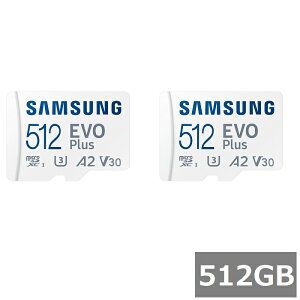�y�}���\���Z�[���� P5�{!�z (2�Z�b�g) �T���X�� �}�C�N��SD MicroSDXC MB-MC512SA/KR EVO Plus 512GB �A�_�v�^�[�t
