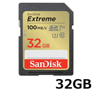 【マラソンセール中 P10倍!】 Sandisk SDHC SDカード Extreme 32GB SDSDXVT-032G-GNCIN SDHCカード SD サンディスク Class10 並行輸入品