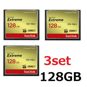 Sandisk CFJ[h RpNgtbVJ[h Extreme 128GB SDCFXSB-128G-G46 RpNgtbV GNXg[ Compact Flash Card TfBXN sAi