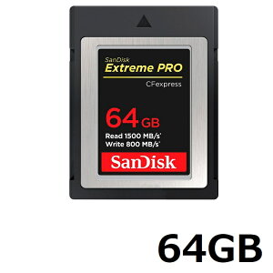 Sandisk CFexpressJ[h TypeB Extreme PRO 64GB SDCFE-064G-GN4NN GNXg[ v Compact Flash express Card TfBXN sAi