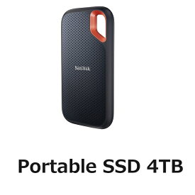 外付けSSD 4TB Sandisk ポータブル SSD Extreme 4TB SDSSDE61-4T00-G25 エクストリーム USB3.2対応 データ保管 外付SSD USB-C サンディスク 並行輸入品