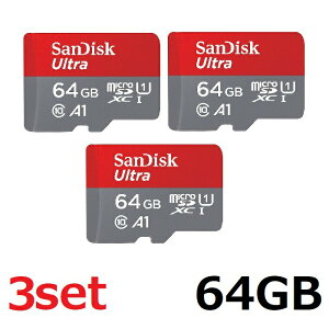 ySSԒ P5{!z SanDisk Ultra microSDJ[h SDSQUAB-064G-GN6MN 64GB }CNSDXCJ[h microSDXC UHS-I CLASS10 }CNSD SDXC TfBXN sAi
