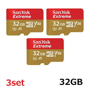 SanDisk Extreme microSD�J�[�h SDSQXAF-032G-GN6MN 32GB