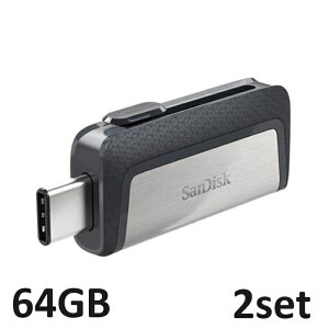 ySi10{!z USB 64GB Sandisk Ultra Dual Drive 64GB SDDDC2-064G-G46 tbVhCu USB[ }CNUSB TypeC f[^ۊ Ot TfBXN sAi