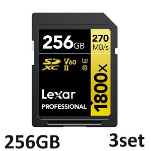 SDJ[h 256GB Lexar SDXC 1800X PROFESSIONAL GOLD Series 256GB LSD1800256G-BNNNG SDXCJ[h SD LT[ Class10 sAi