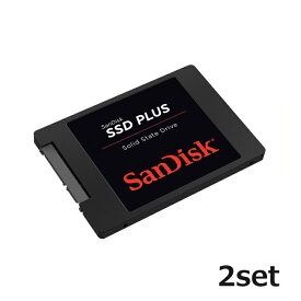 SanDisk SSD PLUS 1TB SDSSDA-1T00-G27 サンディスク 内蔵SSD デスクトップ 2.5インチ SATA パソコン パソコン部品 PC SSD ドライブ 高速化 業務効率 速度 アップ