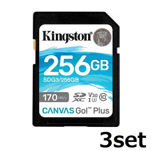 y}\Z[ P10{!z SDJ[h SDXCJ[h 256GB KINGSTONE LOXg SDXC Canvas Go! Plus SDG3/256GB SD J[h rfIJ Class10 UHS-I sAi