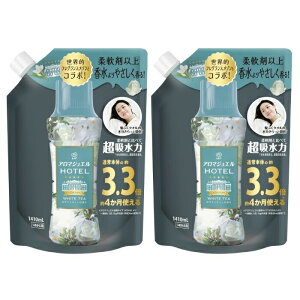 【マラソンセール中 P10倍!】 (2セット) レノア アロマジュエル ホワイトティーの香り つめかえ用 超特大サイズ 1410mL