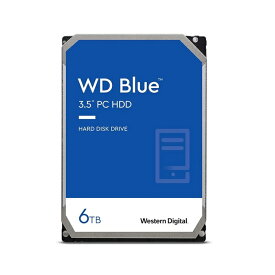 【マラソンセール中 P5倍!】 Western Digital WD BLUE HDD 6TB WD60EZAZ 内蔵HDD ウエスタンデジタル WDブルー ハードドライブ SATA パソコン パソコン部品 PC 大容量 ドライブ