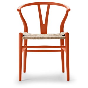 CARL HANSEN & SON(カールハンセン&サン)/CH24/Yチェア(ワイチェア)/ビーチ材/SOFT ORANGE RED仕上げ/ナチュラルペーパーコード/SH43