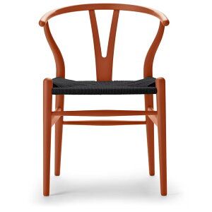 CARL HANSEN & SON(カールハンセン&サン)/CH24/Yチェア(ワイチェア)/ビーチ材/SOFT ORANGE RED仕上げ/ブラックペーパーコード/SH43