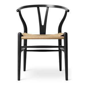 CARL HANSEN & SON(カールハンセン&サン)/CH24/Yチェア(ワイチェア)/アッシュ材/BLACK塗装仕上げ/ナチュラルペーパーコード/SH43