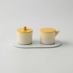 S&B Milk & Sugar & Platter Set Yellow^Light Yellow^Light Pink^Blue VK[|bg ~Nsb`[ Zbg LjX^[ W  G eB[^C ۑe vb^[ v[g gC k