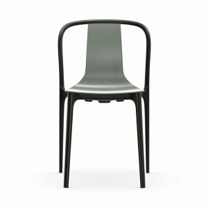 Vitra�i���B�g���j/Belleville Chair�i�x�����B�� �`�F�A �v���X�`�b�N�V�F���j/plastic shell/moss grey�i���X�O���[�j�y�[���z��3�`4�T�ԁi���[�J�[���i���������j