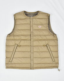 ダントン DANTON クルーネック インナーダウン ベスト #DT-A0002RRT ライトダウン ライトアウター レディース ベスト 無地 2025AW 秋冬