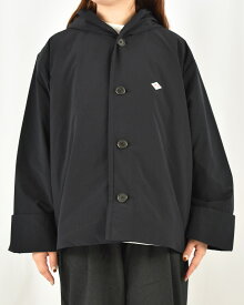 DANTON ダントン ピーチタフタ インサレーション フーデットジャケット ライトアウター ノーカラー DT-A0673 PNT 2025 秋冬