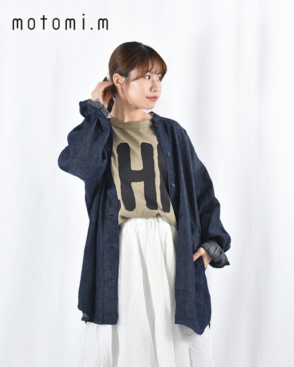 楽天市場】motomi.m リネン デニムブルゾン モトミエム フレンチブリュ 