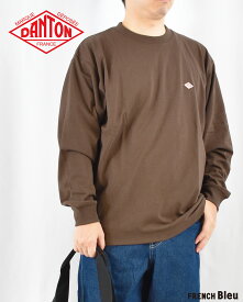 ダントン DANTON ロングTシャツ #DT-C0200TCB メンズ 無地 コットン 綿 長袖 カットソー クルーネック 2025AW