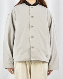 ORCIVAL ツイルダンプ カラーレス シャツ ノーカラーシャツ オーシバル オーチバル OR-B0421 OOM レディース 2025 秋冬