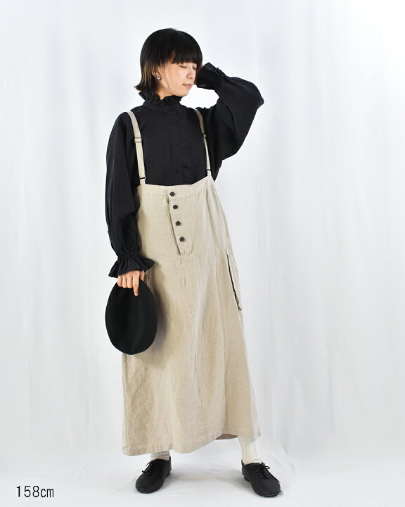 楽天市場】motomi.m リネン スタンド フリルブラウス モトミエム 