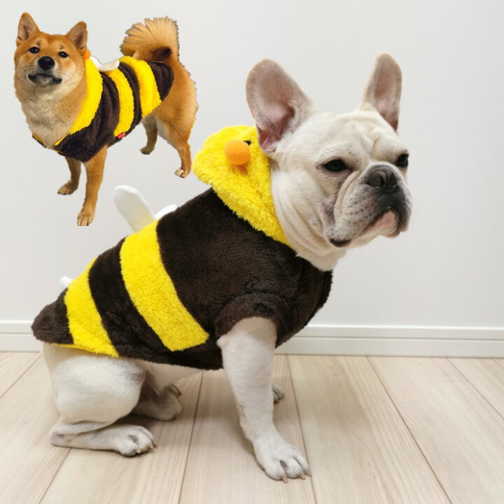 楽天市場 フレンチブルドッグ 中型犬 コスプレ 柴犬 犬服 おもしろ ドッグウェア ミツバチ 可愛い もこもこ イベント Km326t French French