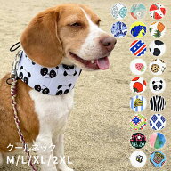 新柄登場 クールネック 犬 夏 長時間保冷 4層構造生地使用 犬クールネック ひんやり 暑さ対策 リード穴付…