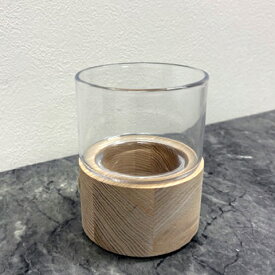 [中古]★モデルルーム展示品★【LSA】エルエスエーLOTTA LANTERN & ASH BASEロッタ ランターン&アッシュ ベイスハンドメイドキャンドルスタンドフラワーベース花瓶花器高さ13cmキャンドル付きインテリア雑貨