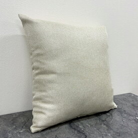 [中古]★モデルルーム展示品★【FABRICIA】ファブリシアクッションカバー単体アイボリー光沢有り43×43cm日本製ACTUSアクタスインテリア雑貨