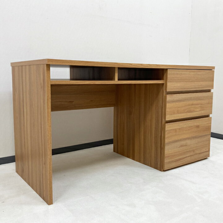 楽天市場】☆未使用品☆WORK DESKワークデスクナチュラル横幅132cm3段 
