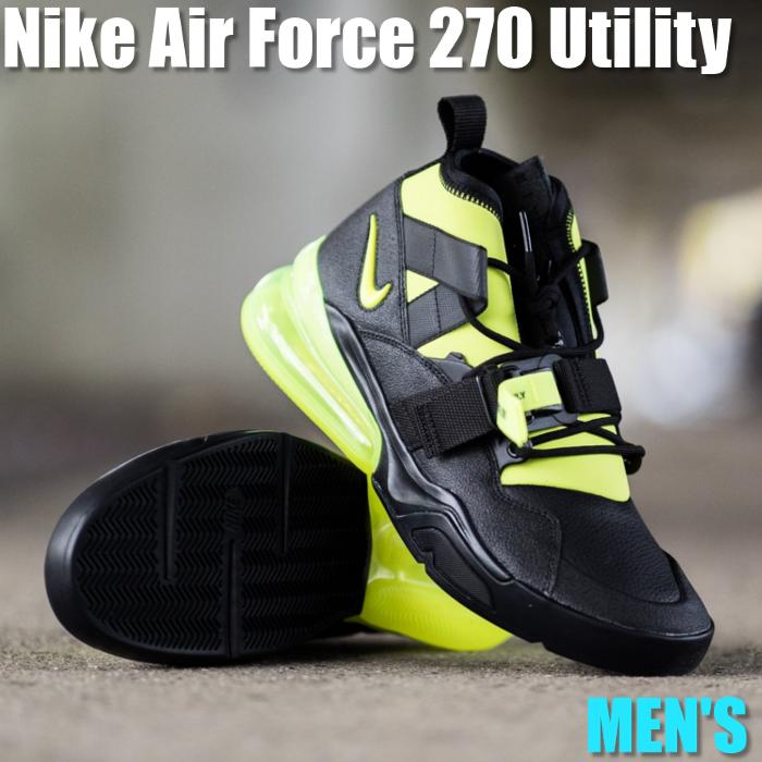 【今だけ500円割引クーポンあり!!】Nike Air Force 270 Utility ナイキ エア フォース 270 ユーティリティ  AQ0572-001 メンズ スニーカー ランニングシューズ | セレクトショップFrenz
