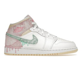 【本日限り】1000円割引クーポン発行!!Jordan ナイキ GS エアジョーダン1 ミッド “ペイント ドリップ“ Jordan 1 Mid “Paint Drip (GS)“ Jordan DD1666-100 大人も履ける キッズモデル レディース スニーカー キッズスニーカー ベビーシューズ 19SX-20230922215248-144