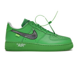 【本日限り】1000円割引クーポン発行!!Nike オフホワイト × ナイキ エアフォース1 ロー “グリーン“ Nike Air Force 1 Low “Off-White Brooklyn“ ナイキ オフホワイト × ナイキ エアフォース1 ロー DX1419-300 メンズ スニーカー ランニングシューズ