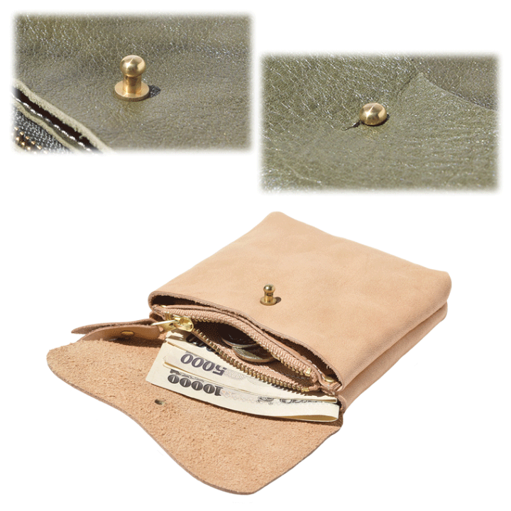 楽天市場】【栃木レザー／フラップウォレット(M) Wコガシ】 革 本革