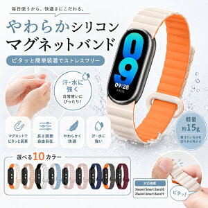 Xiaomi Smart Band 8 9 10�o���h �V���I�~ �X�}�[�g�o���h �ւ��x���g �V���R�� �}�O�l�b�g ���� �z�� �s�^�b�Ƒ��� ���i�K���� �������ߎ��R �_�炩�� �y�� 15g �h�� ���ɋ��� �􂦂� �X�|�[�c ����