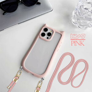 iPhone�p �L���f�U�C�� �X�g���b�v�t�� �����N���A�o�b�N �ϏՌ��P�[�X �����h�~ TPU�o���p�[ �V�[���A�����W�\ �J�����ی� ���|���Ή� �u���b�N/�s���N/�u���[ iPhone16ProMax/15ProMax/14ProMax/13ProM