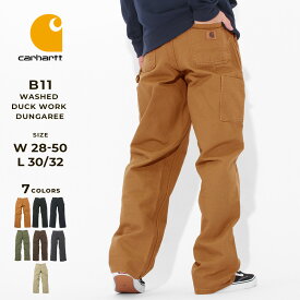 Carhartt カーハート B11 ワークパンツ メンズ ペインターパンツ ダック ウォッシュド 12オンス 太め ワイド 大きいサイズ パンツ ズボン アメカジ ストリート カジュアル 作業着 作業服 USAモデル [ビッグサイズ]