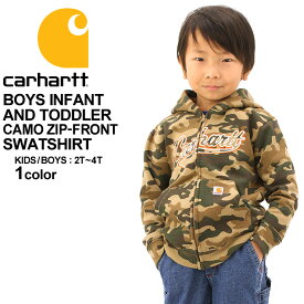 【送料無料】 [キッズ] カーハート パーカー ジップアップ USAモデル ボーイズ│ブランド Carhartt スウェット 子供 子供服 男の子 女の子 アメカジ おしゃれ 大きいサイズ 小さいサイズ